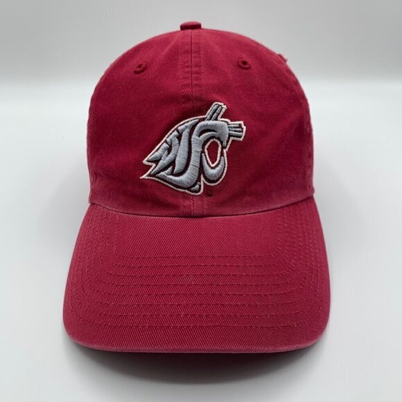 Washington State Cougars NCAA Red Twins Enterprise Franchise Fitted Hat Mens Med - Picture 2 of 5